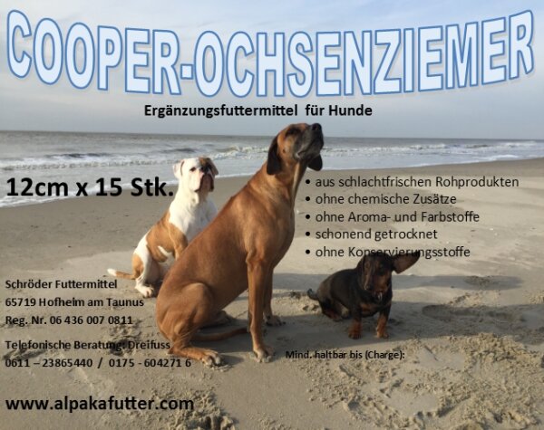 Cooper Ochsenziemer 12 cm x 15 St.